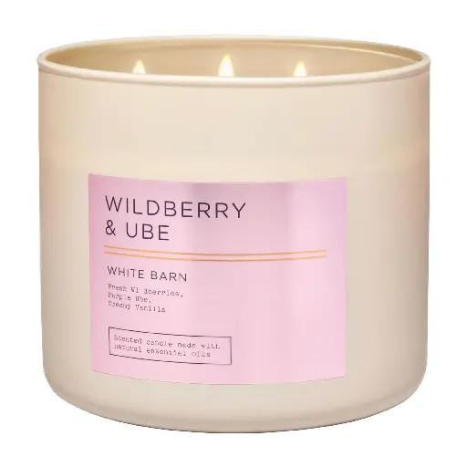 BATH & BODY WORKS - WILDBERRY & UBE CANDLE 411G