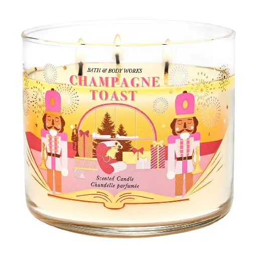 BATH & BODY WORKS - CHAMPAGNE TOAST CANDLE 411G