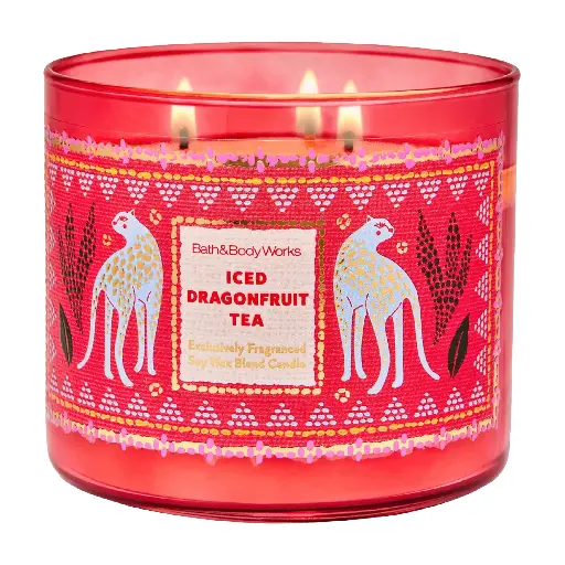 BATH & BODY WORKS - ICED DRAGONFRUIT TEA CANDLE 411G