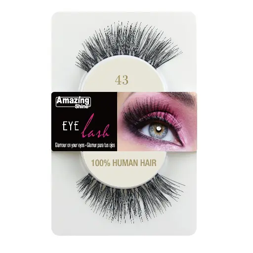 AMAZING SHINE - N43 EYE LASH 100% HUMAN HAIR