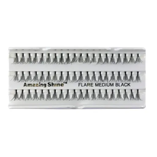AMAZING SHINE - NO.668 FALSE EYELASHES #FLARE LONG BLACK