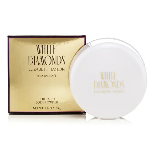 ELIZABETH TAYLOR - WHITE DIAMONDS BODY RADIANCE PERFUMED BODY POWDER 75G