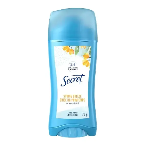SECRET - SPRING BREEZE ANTIPERSPIRANT 24HR INVISIBLE SOLID DEODORANT 73G