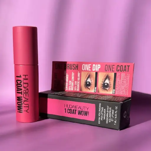 HUDA BEAUTY - 1 COAT WOW! - EXTRA VOLUME AND LIFTING MASCARA 7ML