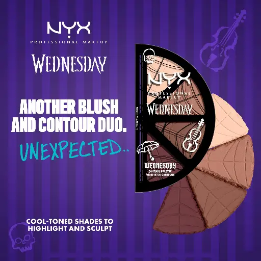 NYX - WEDNESDAY CONTOUR PALETTE 4 COLORS 2.88G