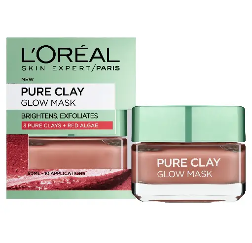 لوريال - ماسك الطين النقي لنضاره البشره 50 مل