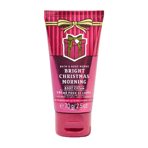 باث اند بودي واركس - برايت كريسماس مورنينج كريم للجسم بترطيب 48 ساعة 70 جرام