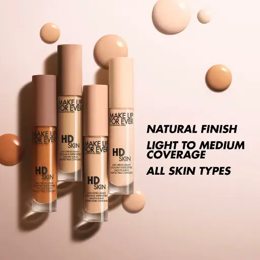 ميك أب فور إيفر - إتش دي سكين سموث آند بلور كونسيلر بتغطية طبيعية 4.7 مل