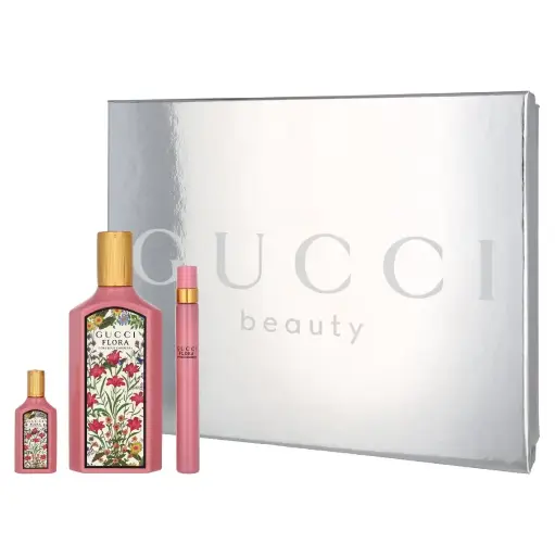 GUCCI - GIFT SET FLORA GORGEOUS GARDENIA EDP 100ML + 5ML + 10ML