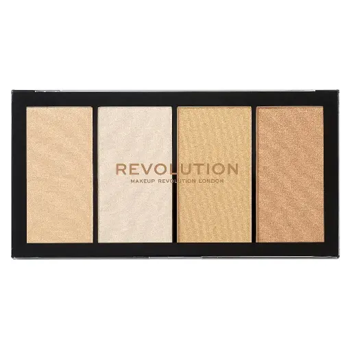 REVOLUTION - RELOADED LUSTRE LIGHTS WARM HIGHLIGHTER PALETTE 4*5G