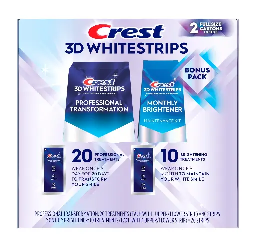 CREST - 3D WHITESTRIPS 40 + 20 STRIPS