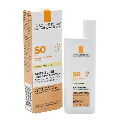 LA ROCHE POSAY - ANTHELIOS TINTED MINERAL LIGHT FLUID FACE SUNSCREEN 50ML