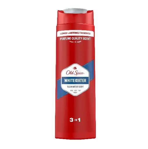 OLD SPICE - WHITEWATER CLEAN WATERY SCENT SHOWER GEL & SHAMPOO 400ML