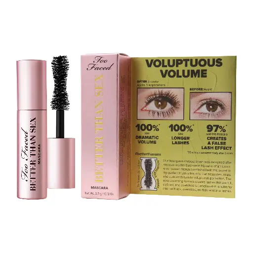 TOO FACED - BETTER THAN SEX MINI MASCARA BLACK 3.9G