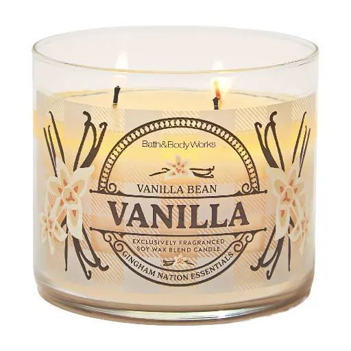 BATH & BODY WORKS - VANILLA BEAN CANDLE 411G 