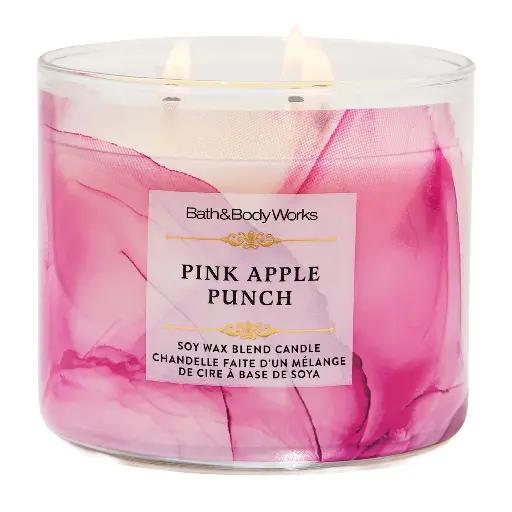BATH & BODY WORKS - PINK APPLE PUNCH CANDLE 411G 