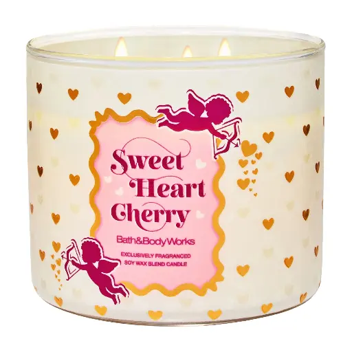 BATH & BODY WORKS - SWEET HEART CHERRY CANDLE 411G