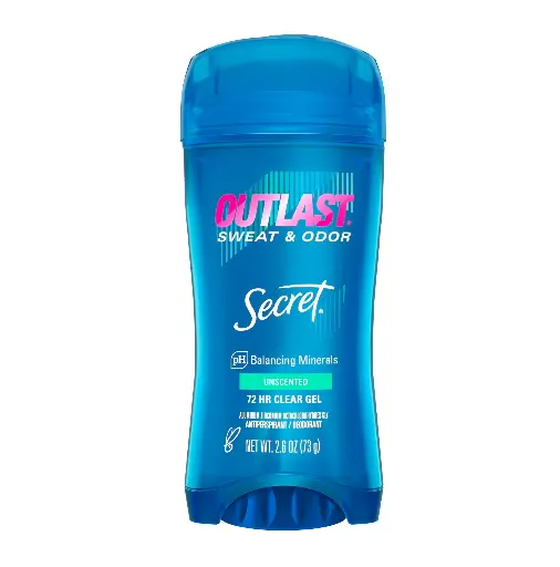 سيكرت - مزيل عرق جل شفاف أوتلاست لمقاومة العرق والرائحة بدون رائحة يدوم 72 ساعة 73 جرام