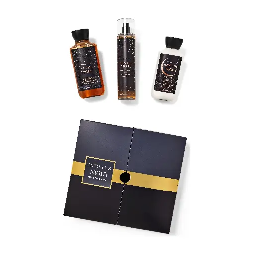 BATH & BODY WORKS - INTO THE NIGHT SET 3PCS