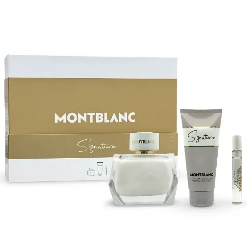 MONTBLANC - GIFT SET SIGNATURE FOR WOMEN EDP 90ML + 7.5ML + LOTION 100ML