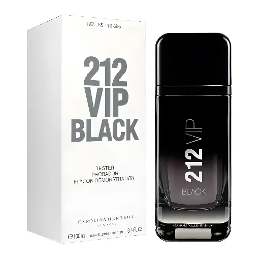 TESTER - CAROLINA HERRERA - 212 VIP BLACK FOR MEN EDP 100ML