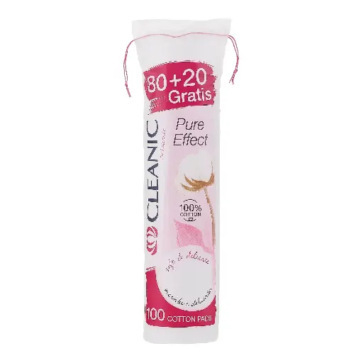 CLEANIC - PURE EFFECT COTTON PADS 100PCS