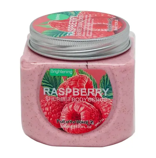 FRUIT OF THE WOKALI - RASPBERRY SHERBET BRIGHTENING BODY SCRUB 350ML
