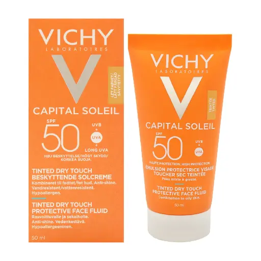 VICHY - CAPITAL SOLEIL BB TINTED DRY TOUCH MATTIFYING FACE FLUID SPF50 50ML