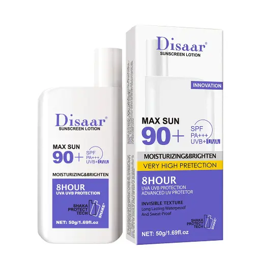 DISAAR - SPF90 SUNSCREEN PA+++ WHITENING CREAM SUNBLOCK SKIN PROTECTIVE ANTI-AGING 50G