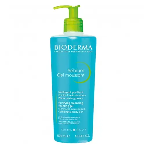 BIODERMA - SEBIUM PURIFYING CLEANSING FOAMING GEL 500ML‏