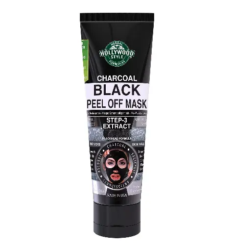 HOLLYWOOD - BLACK PEEL OFF MASK STEP 3 EXTRACT CHARCOAL 100ML