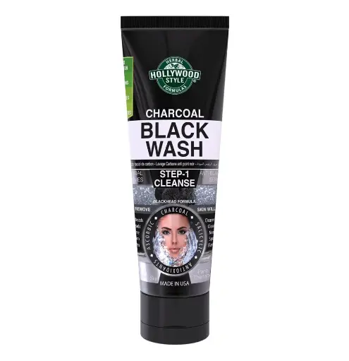 HOLLYWOOD - CHARCOAL BLACK WASH STEP 1 CLEANSE 100ML