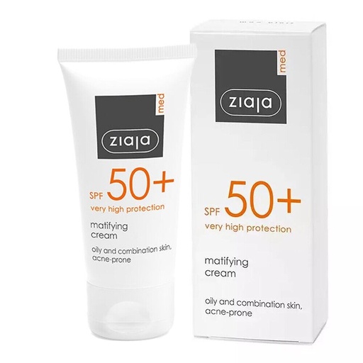 ZIAJA - MED SPF50 MATTIFYING CREAM FOR ACNE PRONE SKIN 50ML