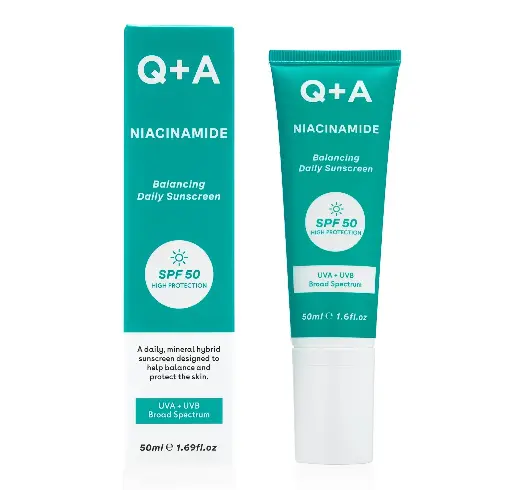 Q+A - BALANCING SUNSCREEN FACE CREAM SPF50 50ML